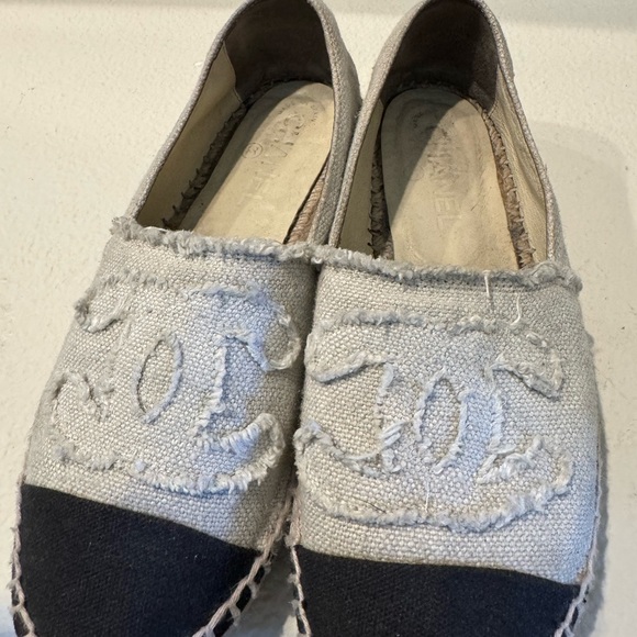 Chanel Espadrilles canvas/black Size 38 - Picture 6 of 9